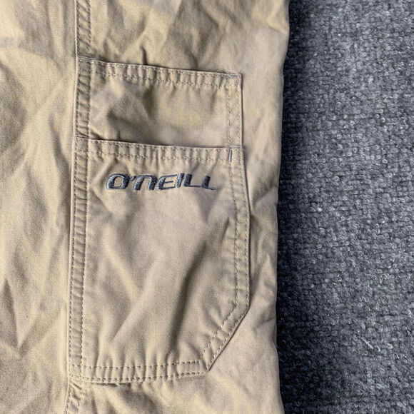 Vintage O'Neill Trousers Y2K Utility Outdoor Pants Khaki Beige Women’s 10 (30x30 - Picture 3 of 16